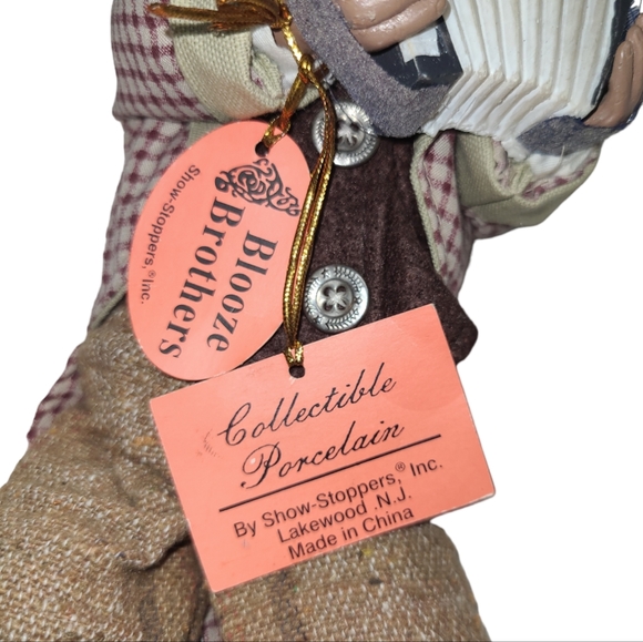 VINTAGE SHOW STOPPERS BLOOZE BROTHERS CLOWN COLLECTIBLE PORCELAIN HAND PAINTED - Picture 13 of 15